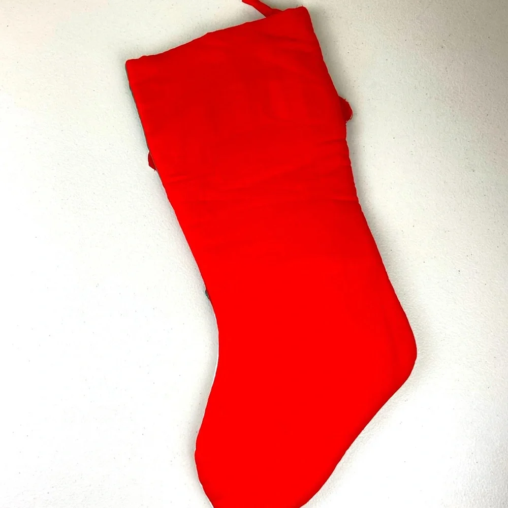 Vintage Pima Creations, Inc. Velvet Quilted Christmas Stocking 3-D ⛄️snowman
